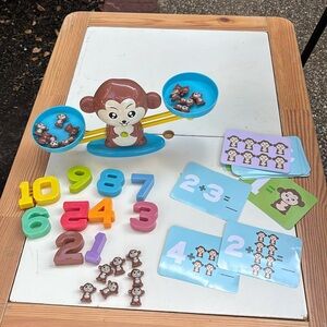 Educational Monkey Math Balance Learning Game
